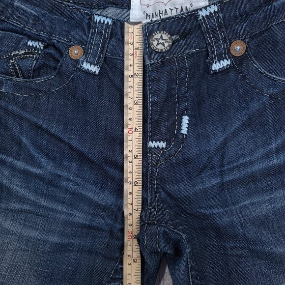 Big Star Jeans Womens 27x32 Manhattan Straight Leg Dark Denim Blue Western - Picture 6 of 10